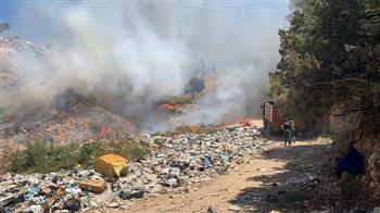 لبنان: حريق كبير في مكب نفايات طرابلس يثير الذعر