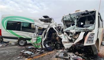 مصرع 14 شخصا وإصابة 25 آخرين في حادث تصادم حافلتين وشاحنة وسط ميانمار