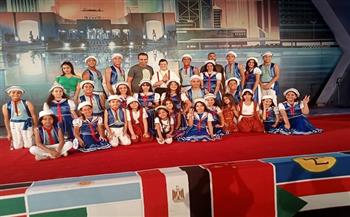 أطفال بورسعيد للفنون الشعبية تشارك فى مهرجان «الأفروصيني»
