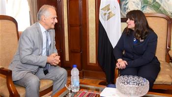 وزيرة الهجرة تستقبل السفير اليوناني بالقاهرة لبحث سبل تعزيز التعاون