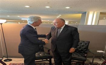 وزير الخارجية يشيد بمواقف البرتغال الداعمة لمصر 