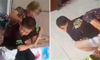 فيديو.. لحظة مقتل جدّة صينية على يد حفيدها الطفل