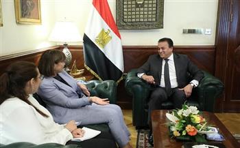 وزير الصحة يستقبل منسق الأمم المتحدة بمصر لبحث سبل التعاون 