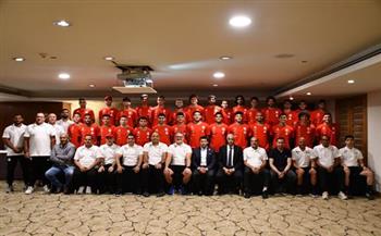 وزير الرياضة يجتمع مع لاعبي المنتخب الأولمبى بمعسكر الإسكندرية 
