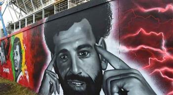 محمد صلاح على جدارية تضم أساطير ليفربول (صور)