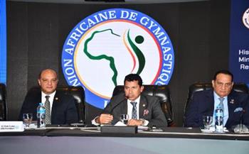  وزير الرياضة ورئيس الاتحاد الإفريقي يفتتحان كونجرس القارة للجمباز (صور)