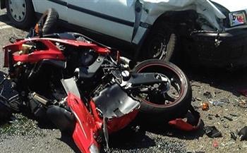 إصابة شخصين في حادث تصادم دراجة نارية وسيارة ملاكي بطنطا 