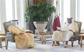 أمير قطر يتسلم رسالة خطية من نائب أمير الكويت