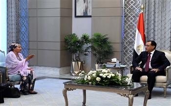 رئيس الوزراء يلتقي نائبة الأمين العام للأمم المتحدة بمقر الحكومة في العاصمة الإدارية