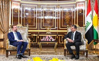 رئيس حكومة كردستان ووفد الاتحاد الأوروبي يناقشان التعاون المشترك بالعراق وسوريا
