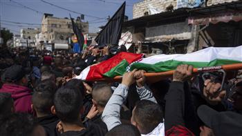 تشييع جثمان ثلاثة فلسطينيين قتلوا برصاص الجيش الإسرائيلي شمالي الضفة الغربية