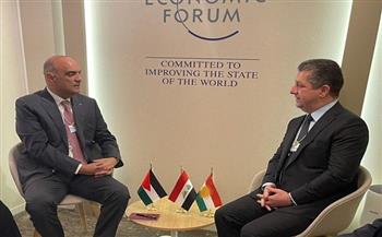 رئيس الوزراء الأردني يلتقي رئيس حكومة إقليم كردستان العراق