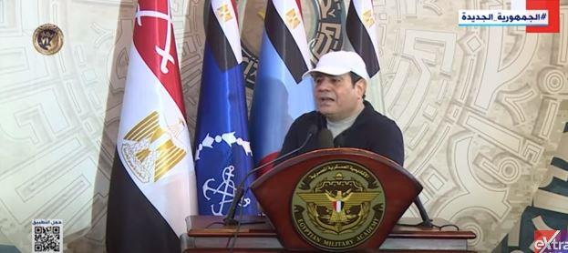 الرئيس السيسي للمصريين: مع بعض نقدر نعبر أي أزمة «فيديو»