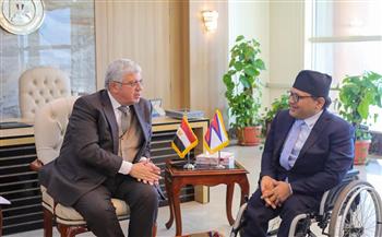 وزير التعليم العالي يستقبل سفير نيبال بالقاهرة