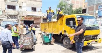 حملات مكبرة لإزالة الإشغالات والتعديات بأحياء الإسكندرية