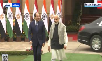 الرئيس السيسي: اتفقنا على تكثيف رحلات الطيران بين مصر والهند