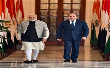 الرئيس السيسي ورئيس وزراء الهند يبحثان تطورات القضايا الإقليمية والدولية