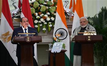 زيارة الرئيس السيسي للهند تتصدر عناوين واهتمامات الصحف