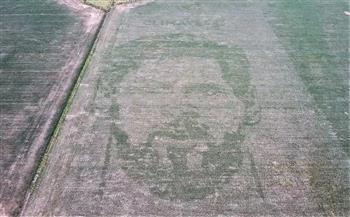 مزارعون أرجنتينيون يزرعون حقلا للذرة على شكل وجه ميسي