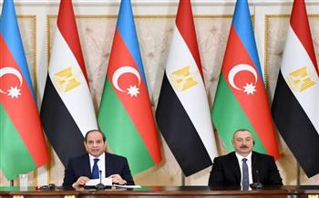تفاصيل مباحثات الرئيس السيسي ونظيره الأذري في ثاني أيام زيارته الرسمية لأذربيجان