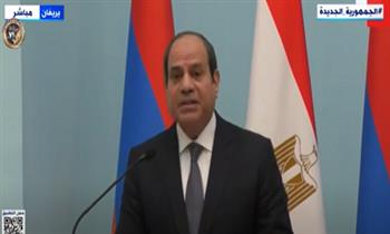 الرئيس : الاستقبال الودي في أرمينيا انعكس على المباحثات المشتركة