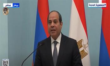 الرئيس : أكدنا على أهمية تنشيط التبادل التجاري مع أرمينيا