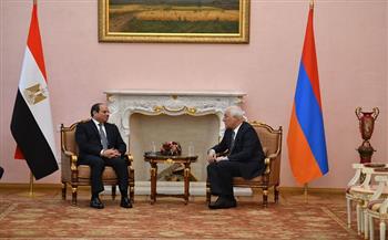 نص كلمة الرئيس السيسي خلال المؤتمر الصحفي المشترك مع نظيره الأرميني  