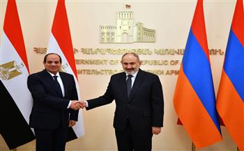 السيسي يعقد مباحثات مع رئيس وزراء أرمينيا