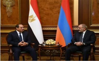 الرئيس السيسي يؤكد الاهتمام بتحقيق نقلة نوعية في التعاون الثنائي بين مصر وأرمينيا