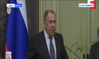 لافروف: نرحب بتطوير الشراكات الاستراتيجية بين مصر وروسيا