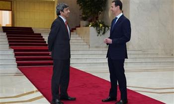 الرئيس السوري يستقبل وزير خارجية الإمارات ويناقشان تعزيز العلاقات الاقتصادية