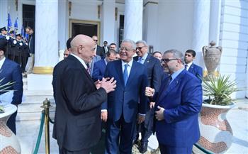«الجبالي» يلتقي عقيلة صالح ورئيس المجلس الأعلى للدولة في ليبيا (صور)