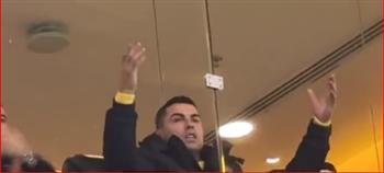 رونالدو يدعم النصر أمام الطائي من الملعب
