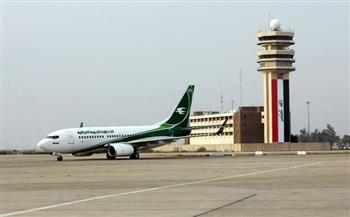 توقف الحركة الملاحية في مطار بغداد الدولي بسبب الظروف الجوية
