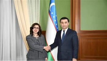 السفيرة المصرية في طشقند تلتقي القائم بأعمال وزير الخارجية الأوزبكي الجديد