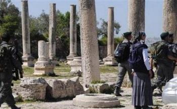 بذريعة تأمين اقتحام المستوطنين.. الاحتلال يغلق المنطقة الأثرية في سبسطية 