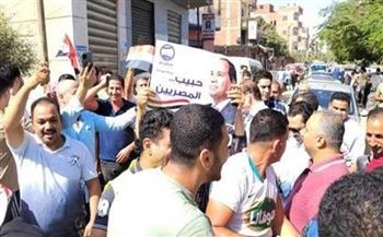 مسيرات حاشدة لآلاف المواطنين بالشرقية تأييدا لترشح الرئيس السيسي في الانتخابات الرئاسية
