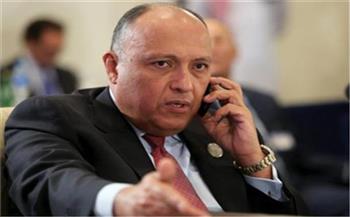 شكري يتلقى اتصالين هاتفيين من وزيري خارجية اليونان وتونس