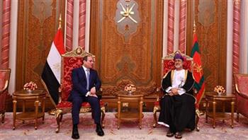 الرئيس السيسي وسلطان عمان يشددان على دفع جهود التوصل لحل دائم للقضية الفلسطينية 