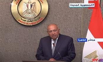 «معبر رفح سيظل مفتوحا».. أبرز تصريحات وزير الخارجية بشأن الأوضاع في غزة