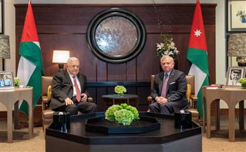 العاهل الأردنى والرئيس الفلسطيني يؤكدان ضرورة وقف التصعيد في غزة