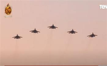 لقطات تحبس الأنفاس.. القوات الجوية المصرية تقدم عرضًا جويًا خلال العرض العسكري