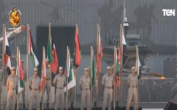 الرئيس السيسي يشهد عرض أعلام الدول الأشقاء المشاركة لمصر في حرب أكتوبر 
