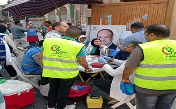 «صناع الخير» بأنحاء الجمهورية يشاركون فى حملات التبرع بالدم لأهل غزة
