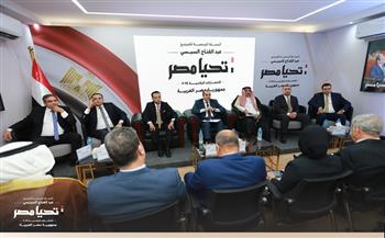 الحملة الرسمية للمرشح الرئاسي عبدالفتاح السيسي تستقبل وفداً من مجلس القبائل العربية