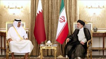 أمير قطر والرئيس الإيراني يناقشان تطورات الأوضاع في الأراضي الفلسطينية