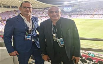 يحيى والوزيري يتابعان استعدادات مباراة مصر والجزائر في الإمارات