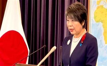 وزيرة الخارجية اليابانية تؤكد أهمية خفض التصعيد في قطاع غزة
