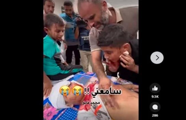 «إذا سامعني احكي آه».. فيديو لطفل فلسطيني مع شقيقه المصاب يمزّق القلوب