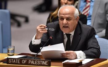 مندوب فلسطين لدى الأمم المتحدة يؤكد ضرورة تحرك مجلس الأمن لإنقاذ أرواح المدنيين في قطاع غزة 